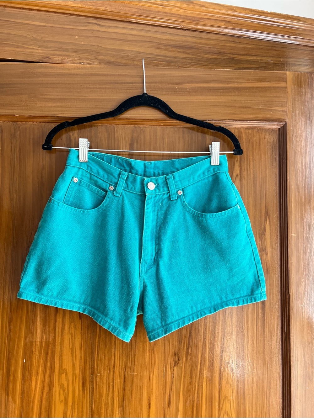 Vintage Teal Women’s Jean Shorts